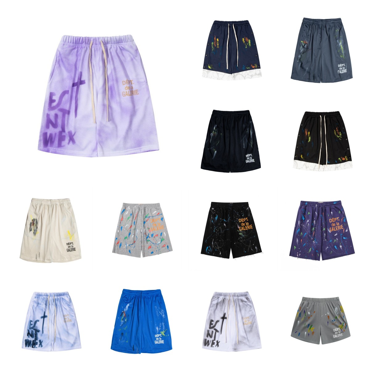 

Luxury Galleryes Dept Fashion Designer Pants Sweat Pant Trend Pure Men's Women's Loose White, 42