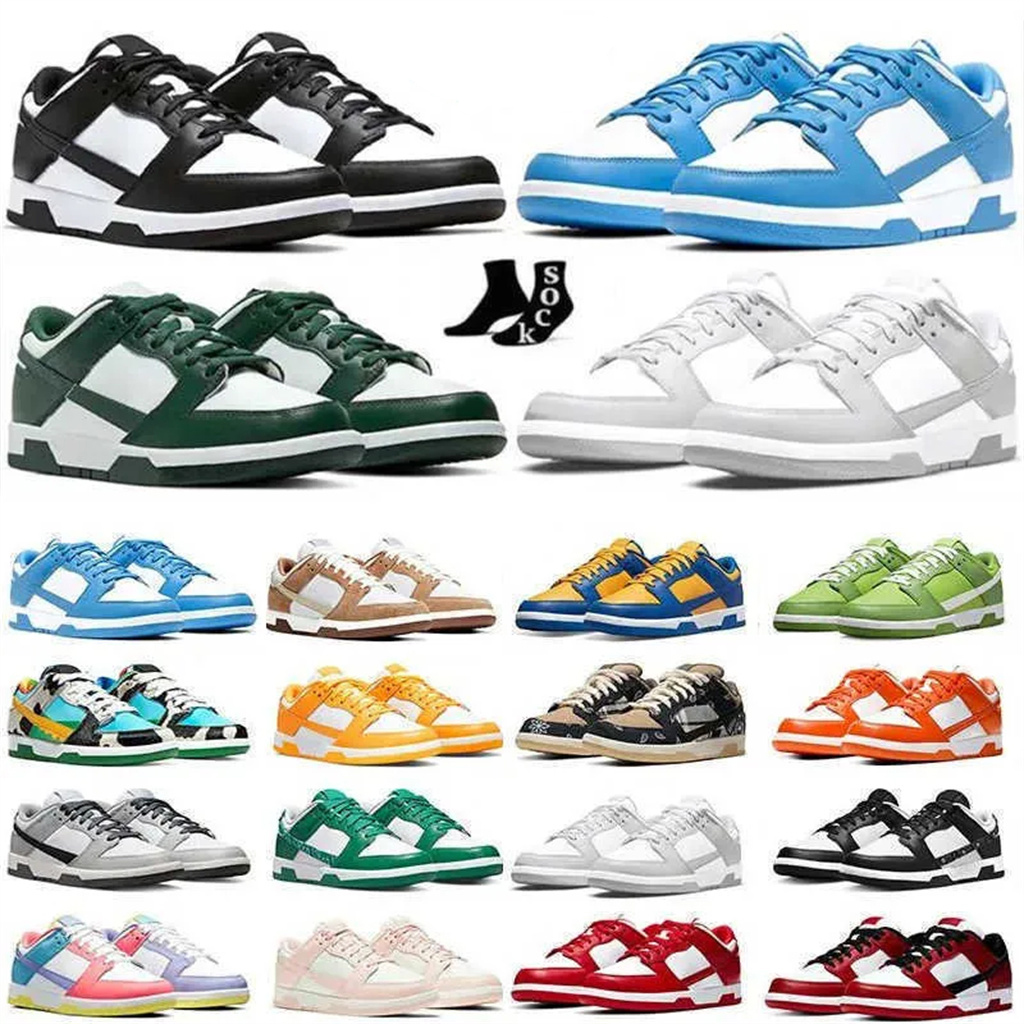 

Retro Couple Skateboarding sneakers dunks Men Women Skate Low Running Shoes OG Georgetown Coast University Red Panda Dunky Mummy Off Platform dunkes Lows, E050