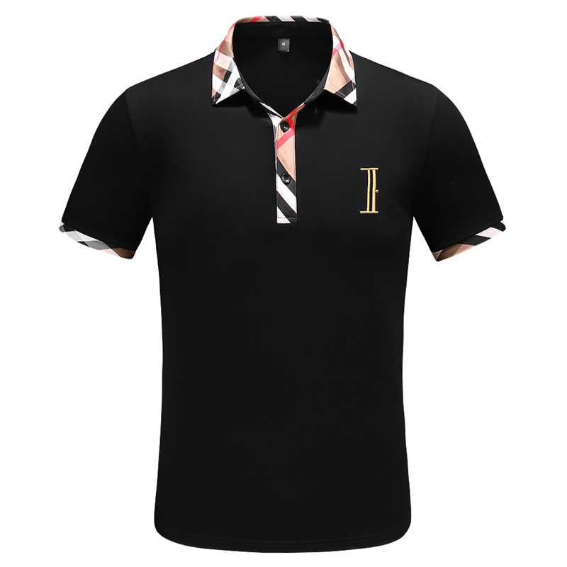 

Polo Men designer and shirt women men's casual business fashion letter printed T-shirt high street men's Polo shirt quality wholesale016 16M9, White