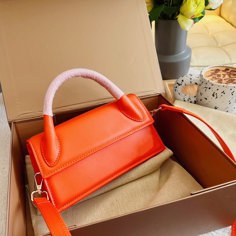 

2023 BAMBINO Bags designer bags luxury handbag the tote bag woman baguette purse Fashion phone crossbody High Quality, 22*11cm-orange(j l0g0)