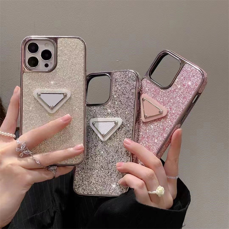 

Designer Leather Phone Cases For IPhone 14 13 Pro Max Diamond Designers Print Cover Luxury Mobile Shell Satchel Protection Case Coverage, Pink