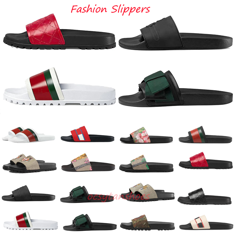 

2023 Designer Flat Slippers beach slide sandals men women slipper indoor sandal outdoor shoes Rubber summer slides platform casual Shower flip flops, 19
