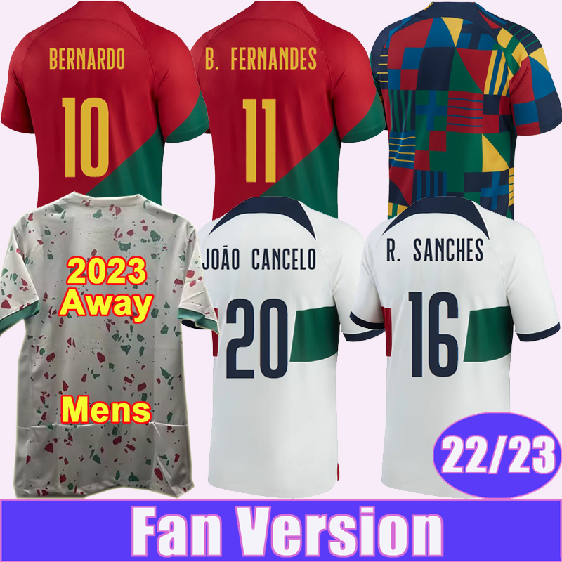 

22 23 JOAO FELIX POrTUGaLs Mens Soccer Jerseys National Team BERNARDO PEPE B. FERNANDES J. MOUTINHO WILLIAM Home Away Football Shirts Uniform, Qm10180 22 23 home no patch
