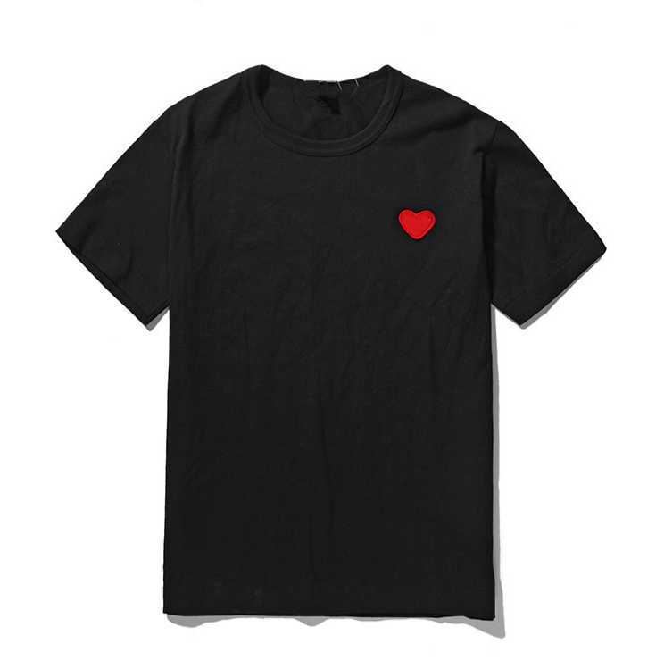 

2023 Play Mens t Shirt Designer Red Commes Heart Women Garcons  Badge Des Quanlity Ts Cotton Cdg Embroidery Short Sleeve g09