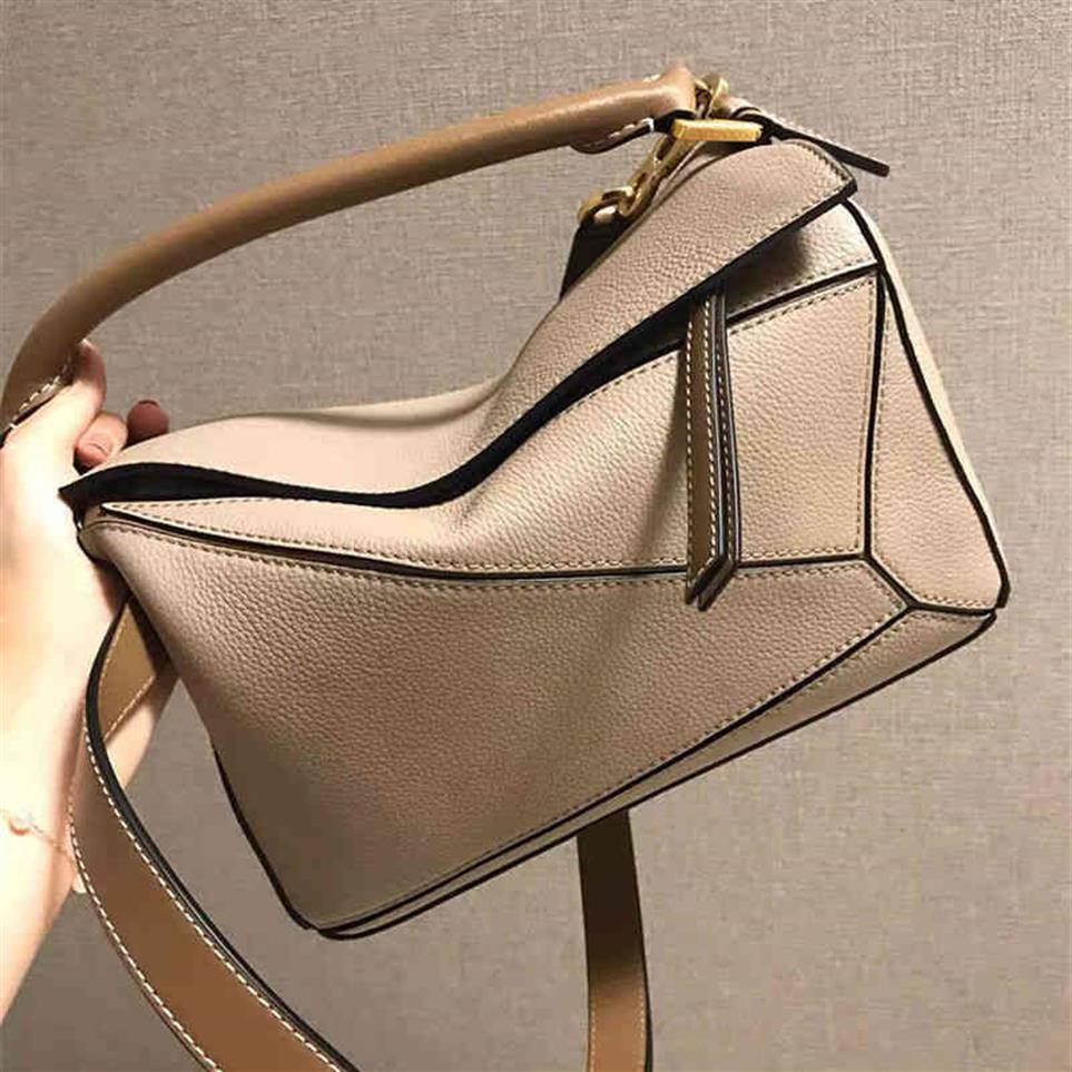 

Bags Crossbody Loewees Handbags 2022 Mini Women Geometric Bag Stitched Leather Women's Puzzle156322N, Yellow spell (with foot nails)