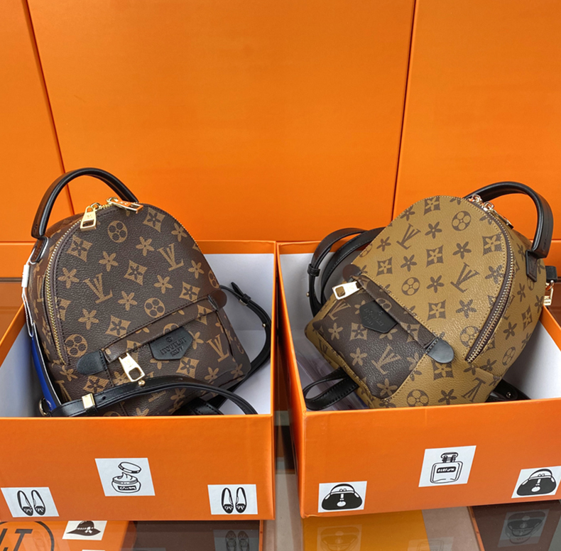 

New Arrival PU Leather Backpack Bag Womens Backpacks Designer Backpacks Bags Fashion Casual Women Small Back pack Style M44873, ..