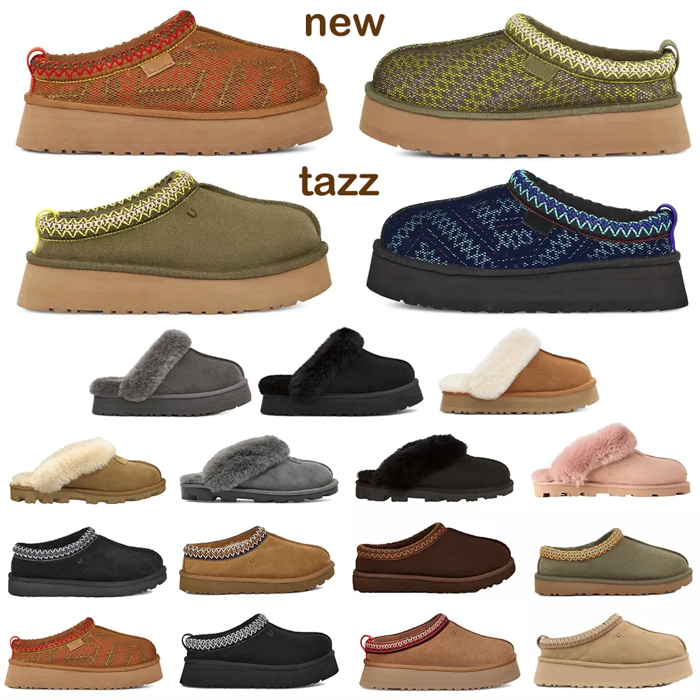 Designer Australia Snow Boots For Women Tasman Australie Boot Platform Slippers Tazz Chestnut Winter Mini Australian Fur Booties Sheepskin Slides-image-923257923