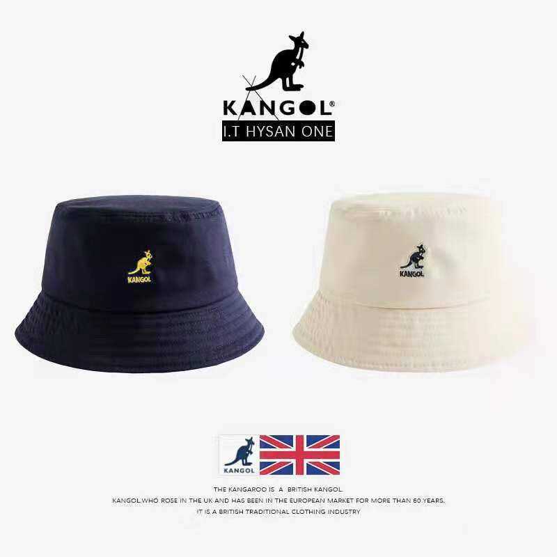 

Kangaroo Designer Kangols Ball Caps Flat Top Fisherman Hat Sunshade Basin Fashion Versatile Pure Cotton Fabric Super Fire Mens and Womens Cloth HIPE, Pure cotton black flat top