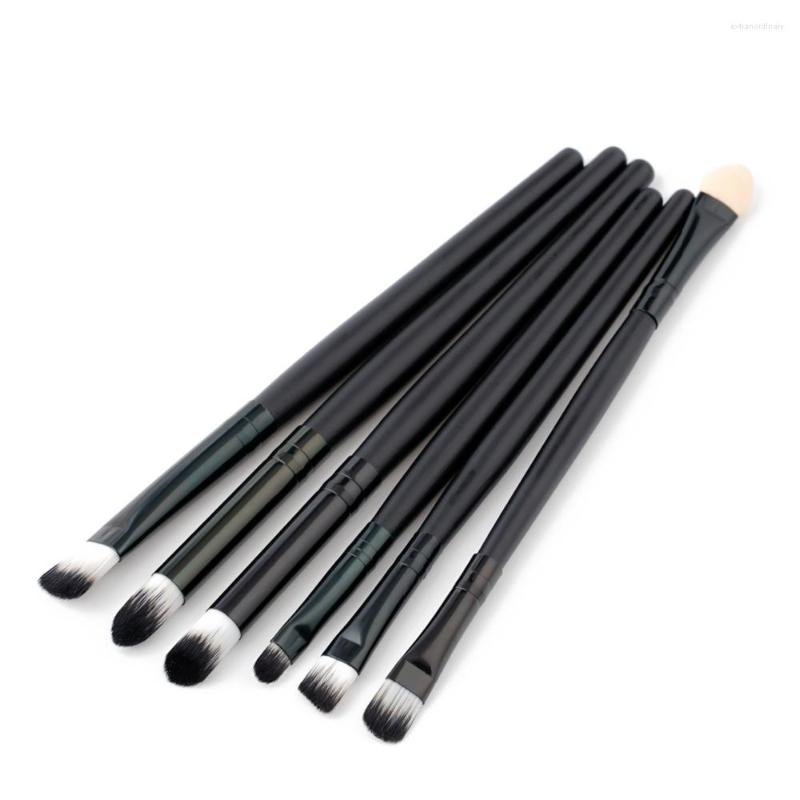 

Makeup Brushes 6 Eye Black Eyeshadow Smudge Brush Set Tool Beauty