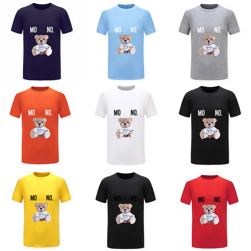 

23SS men's T-shirt designer round neck short-sleeved T-shirt bear letter print fashion breathable sweat-absorbing plus fat M-XXXXXXL