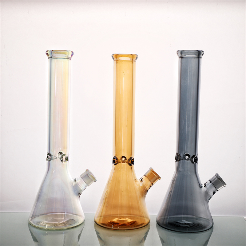 Glass Bong Rainbow Beaker Water Pipe Water Smoke-image-861394250
