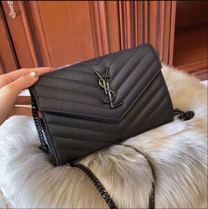 ys Designer Bag Shoulder Bags Luxury Handbags Totes Women's Fashion WOC Cross Body eather Envelope Messenger Black Calfskin louise Purse vut