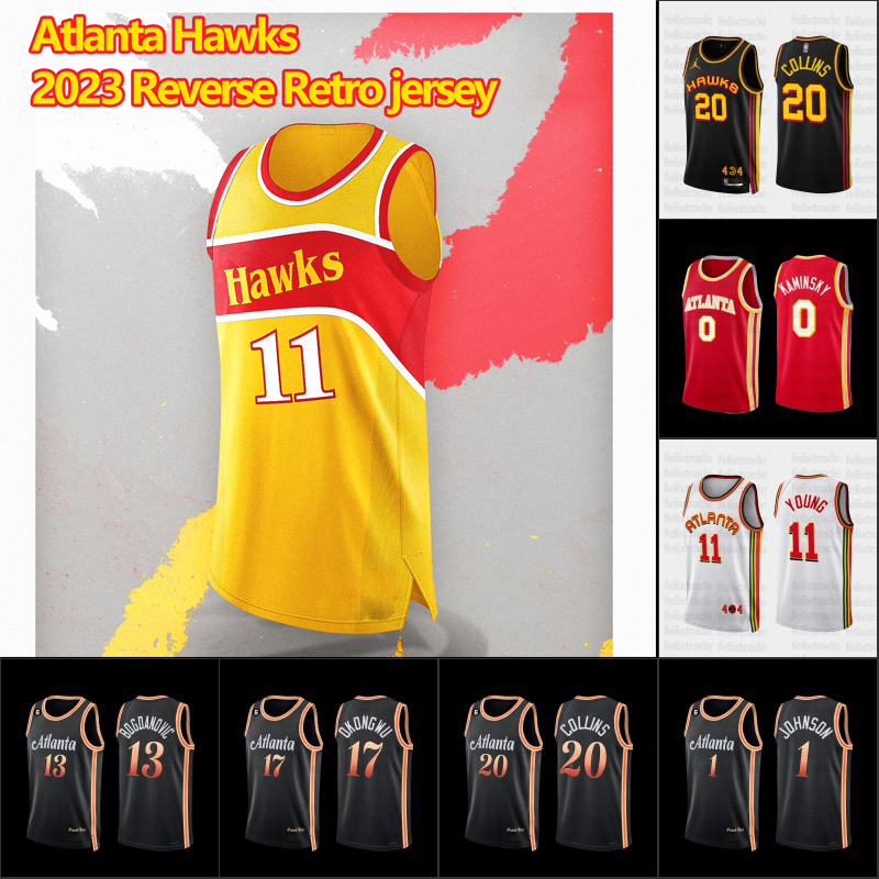 

2023 Reverse Retro Basketball Jersey Luka Doncic Trae Young Jerseys Atlantas Dirk Nowitzki Hawk Dejounte Murray Maverick City Edition Jersey, 2023 reverse retro mens s-xxxl