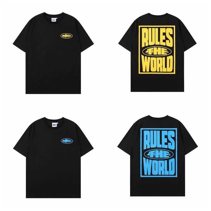 

2023 Tee High-quality Corteiz T-Shirt Summer High Street Print Short Sleeve Tshirt Men's Women's Hip Hop Rap T shirts classic Trend NEW, Beige