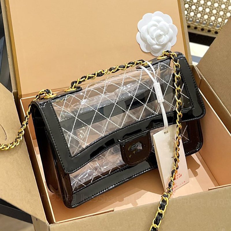 

Middle Transparent Jelly Pack Fashion Designer Woman Bag Women Shoulder Bag Handbag Purse, Red