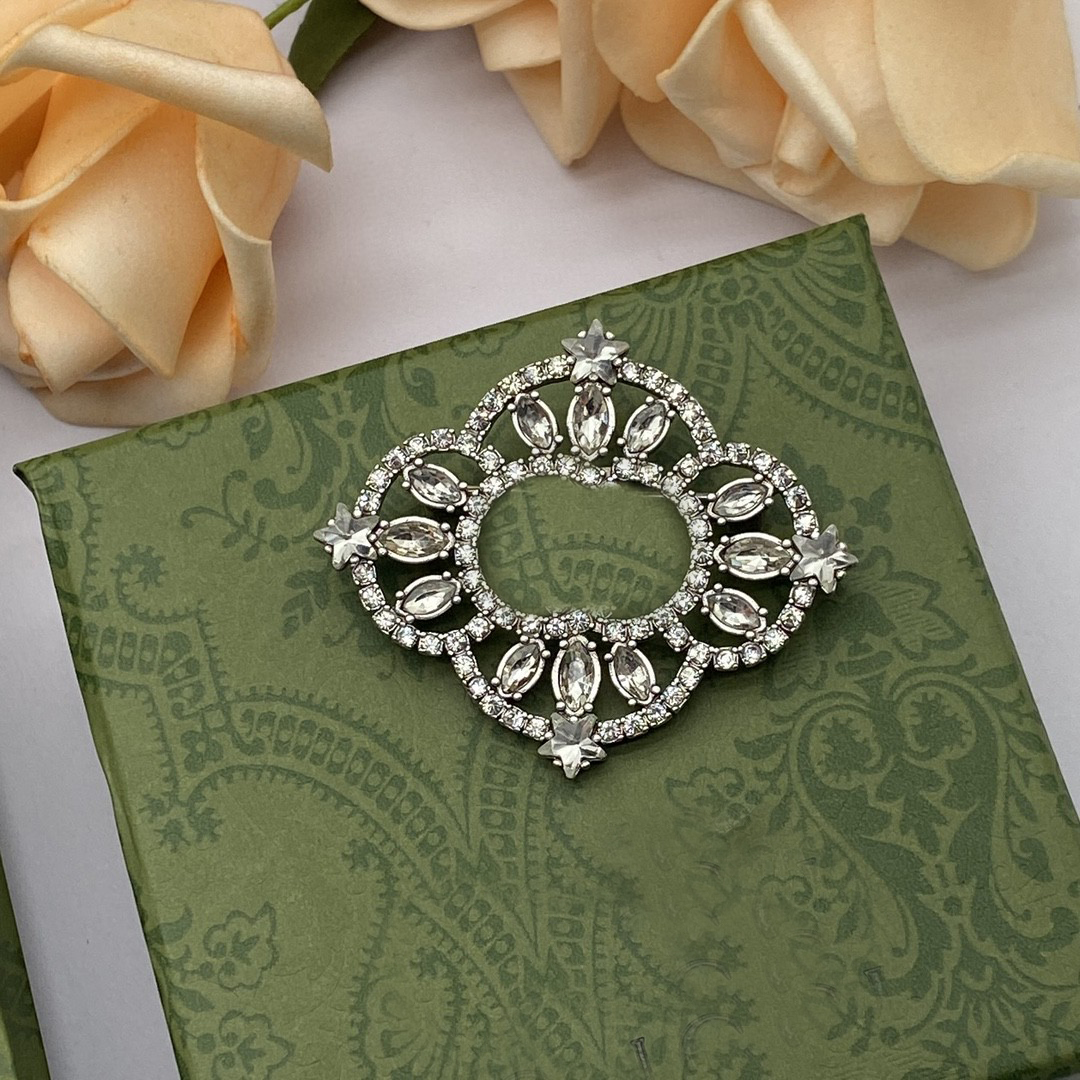 

Womens Brooch G Brand Desinger Pin Brooch Women Rhinestone Pearl Letter Brooches Suit Pin Fashion Jewelry Clothing Decoration High Quality Accessories