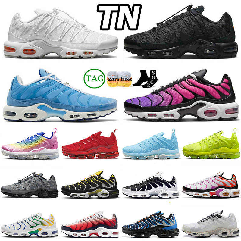 

2023 tn plus terrascape Running shoes tns men women Unity Black White University Blue Grape Gold Bullet Vapor Maxes Fury Jade mens womens trainers outdoor sneakers, A45 tn 3 black university blue 40-46