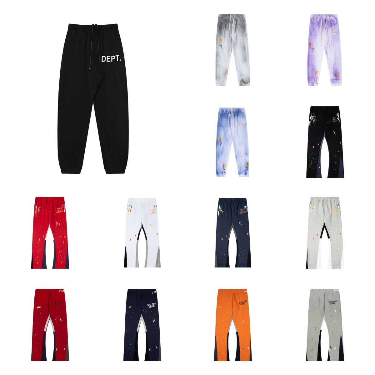 

Mens Jeans Pants Luxury Galleryes Dept Sweatpants Speckled Letter Print Men' Women' Trousers Couple Loose Versatile Casual Pants Straight