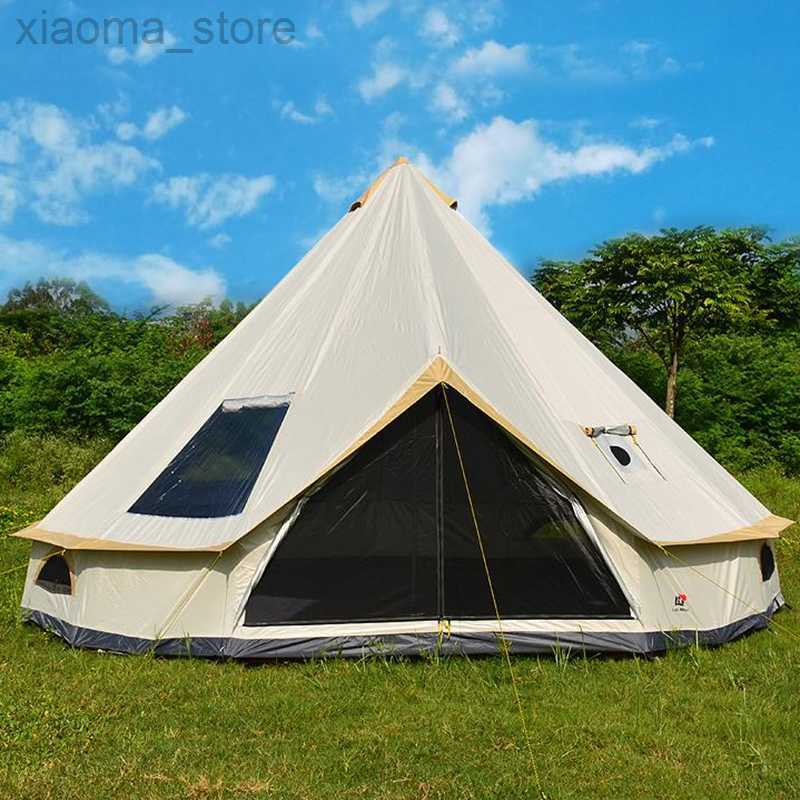 

Tents and Shelters 8-12 person 500*500*300cm mongolia yurt family travel hiking anti mosquito sun shelter awning gazebo beach outdoor camping tent HKD230627