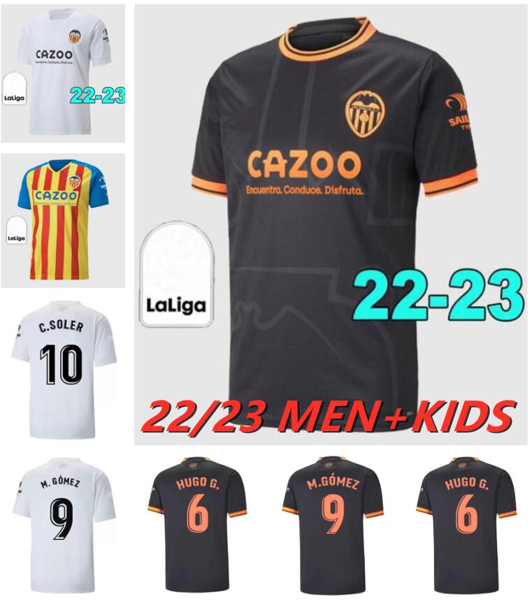 

22 23 Valencia soccer jerseys VCF Third 4TH jersey 2022 2023 Cavani GUEDES GAMEIRO camisetas de futbol SOLER M. Florenzi M.Gomez men kids kit football shirts GAYA top