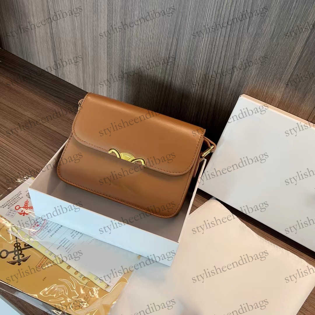

Designer Bag Top Quality 2023 New Women Leather Handbag Tote Classic Shoulder Crossbody Bag Messenger Shoulder Bags Purses Small Square Bag, Brown
