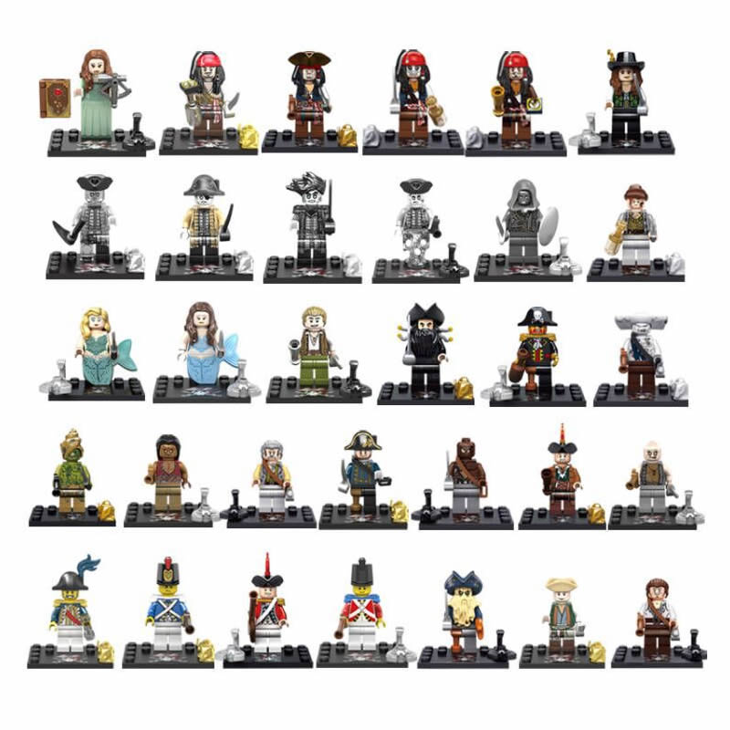 

The Minifig Shop Building Blocks Pirates Caribbean Mini Figures Toys Children's Gift KSZ515 KSZ518 KSZ719 KSZ722