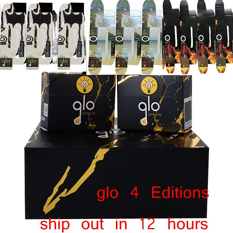 

Glo Cartridge 0.8ml 1.0ml Ceramic Cart empty Disposable Vaporizer pen Atomizer 510 Vape Cartridges Packaging Thick Oil Tank Magnetic Box
