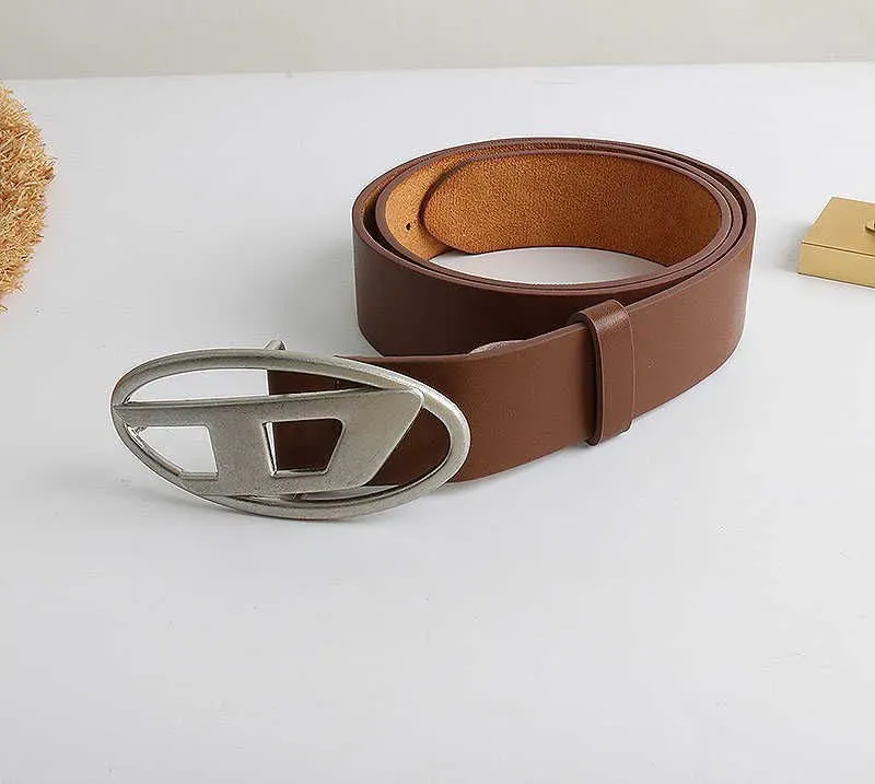 

Belts Belts Retro Silver Buckle D Letter Belt Men And Women High-end Versatile Belt Autumn Wint, Black
