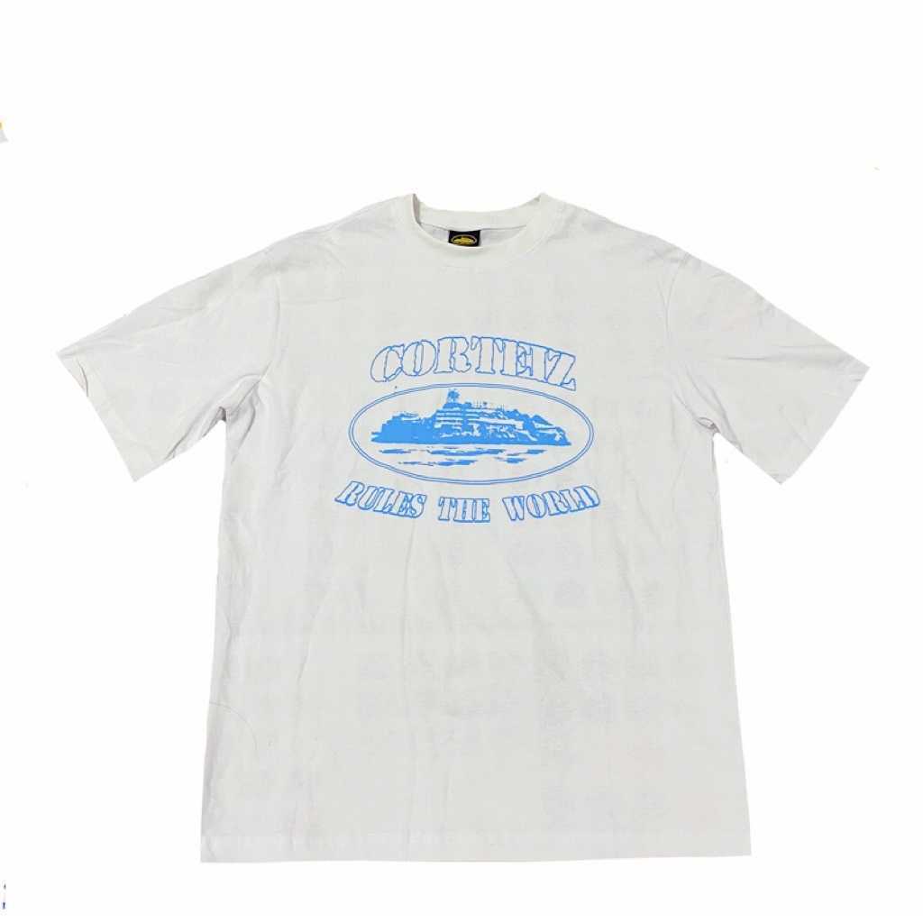 

CRTZ Round Neck Loose Short-sleeved T Shirt Men's Clothing Corteiz Summer Tees Alcatraz Printed T-shirt London Tide Tshirt, C-dtx26-3
