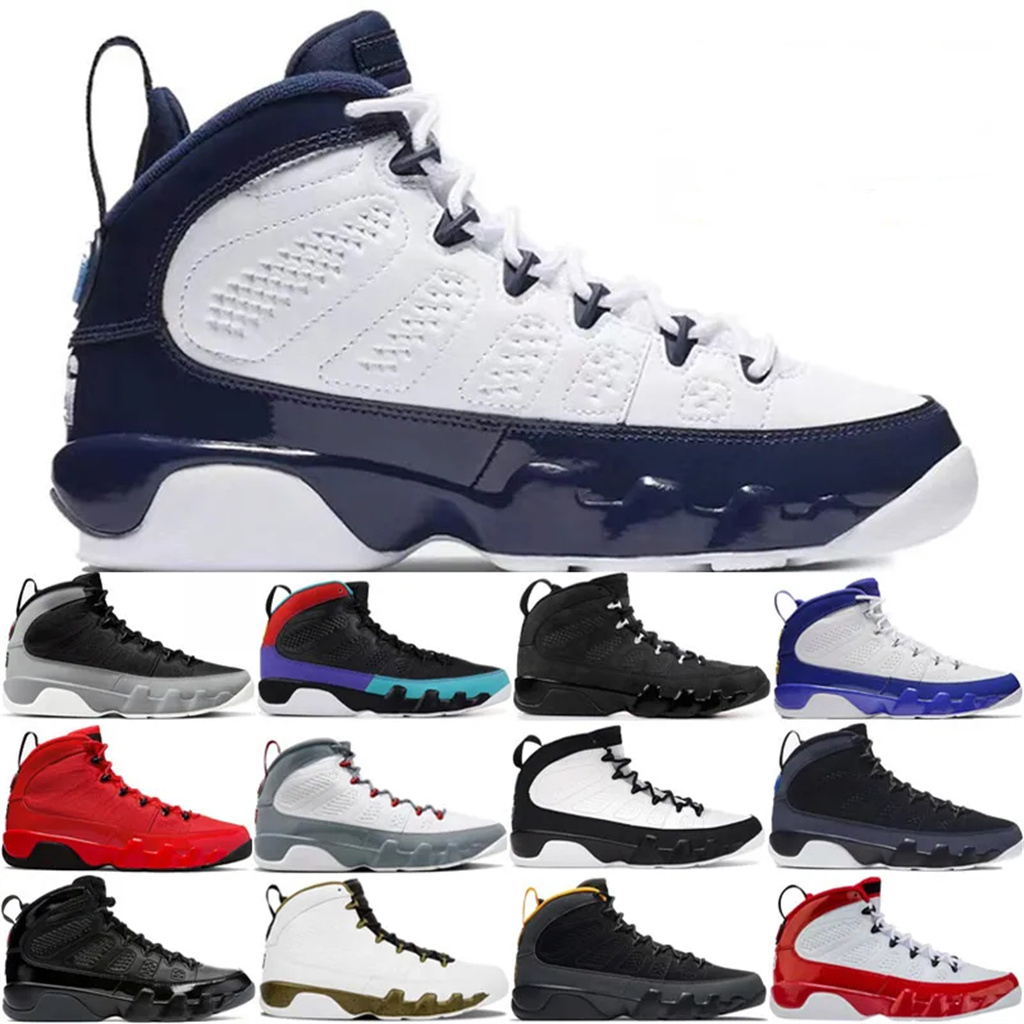 

Jumpman 9 9s OG Basketball Shoes trend Mens Blue Gold Barons Bred Patent Space Dark Charcoal Cool Men Trainers Sports Sneakers, *2