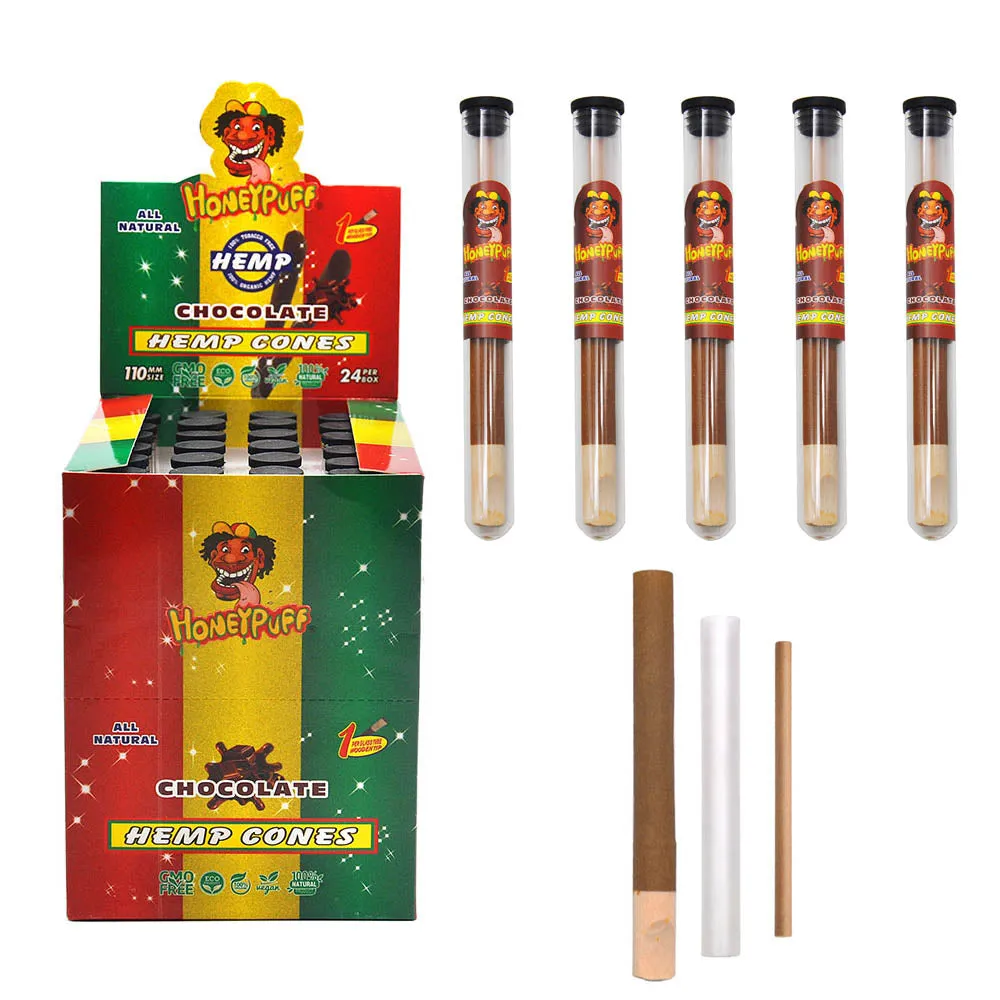 smoke shop rolling paper pre roll cone 110MM cigar pipe with wood suction Multi-flavor cigar ROLLING PAPER Smoking Accessories-image-861654804