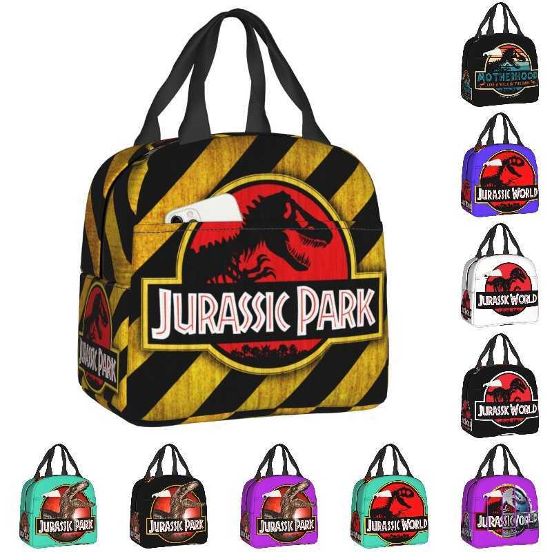 

Ice Packs/Isothermic Bags Jurassic Park Insulated Lunch Bag for Work School Dinosaur World Portable Cooler Thermal Lunch Box Women Kids lunchbag J230425, 12