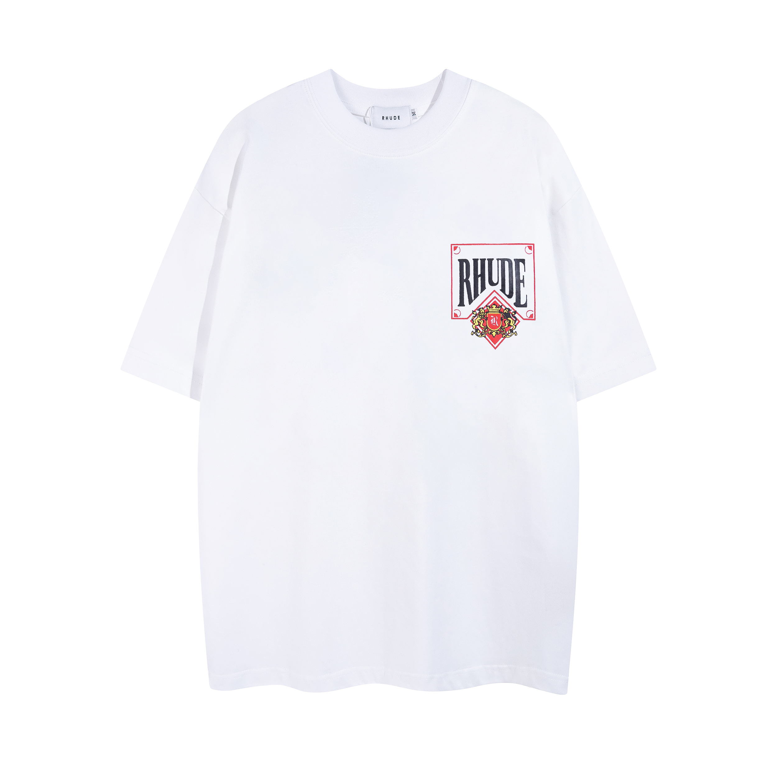 

2023 NEW Rhude DesignerS Mens And Women T Shirt Letter Printed Graphic Tee Casual Cotton T-shirt Top Short Sleeve Hip Hop Streetwear -XL