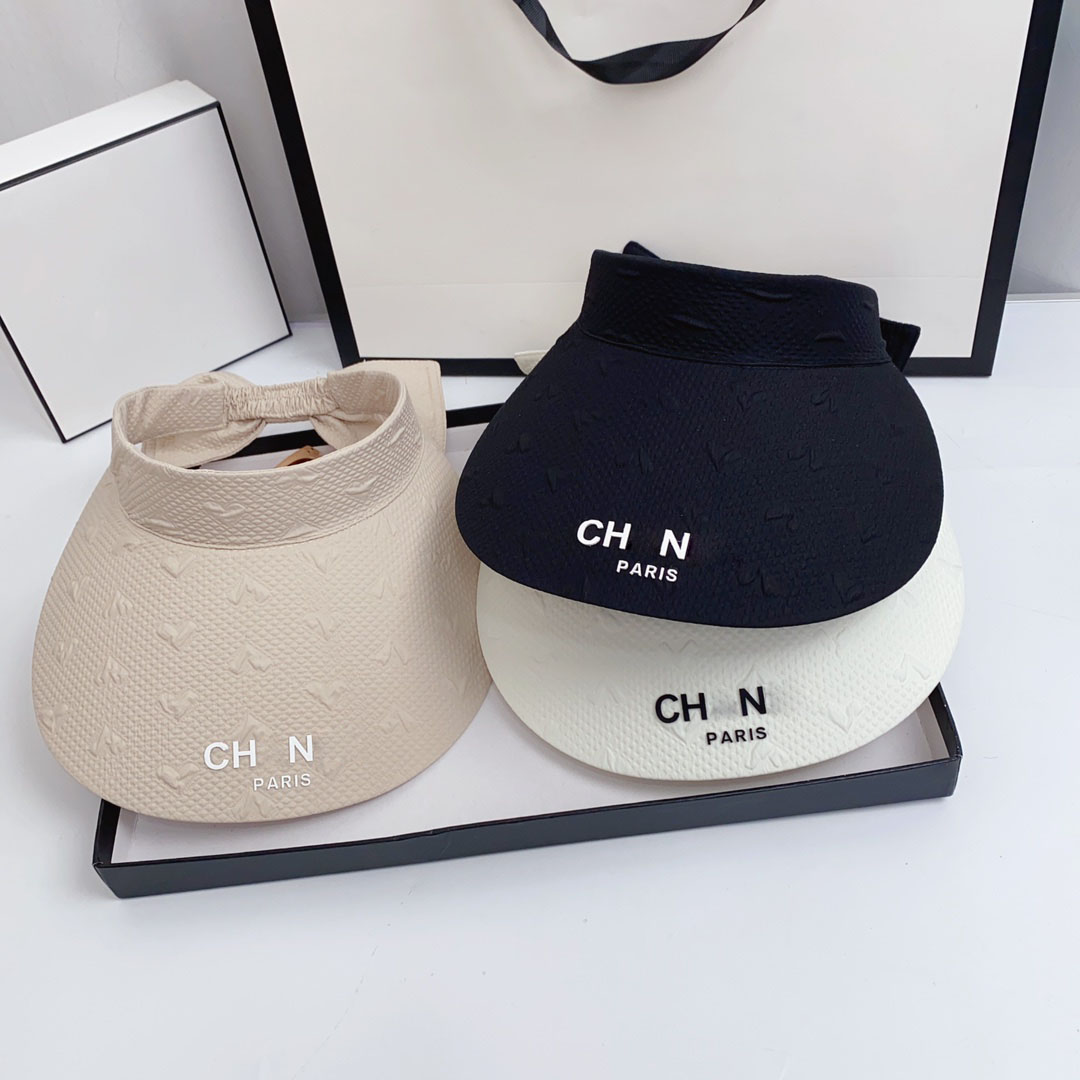 

Women's Bow Designer Ball cap Summer Vacation Sports Sun Protection Breathable Letter Printing 3 Colors casquette, Black
