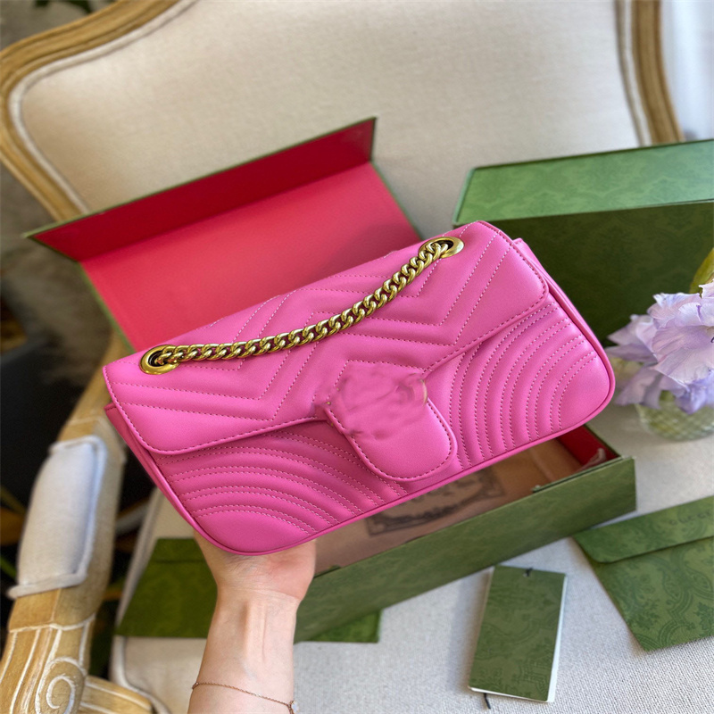 

handbag new items Designer bags handbag Cross body bag Women Shoulder Bags Marmont Classic tote Sizes Luxuries Genuine Leather WithShoulder Bag Handbag, Crimson