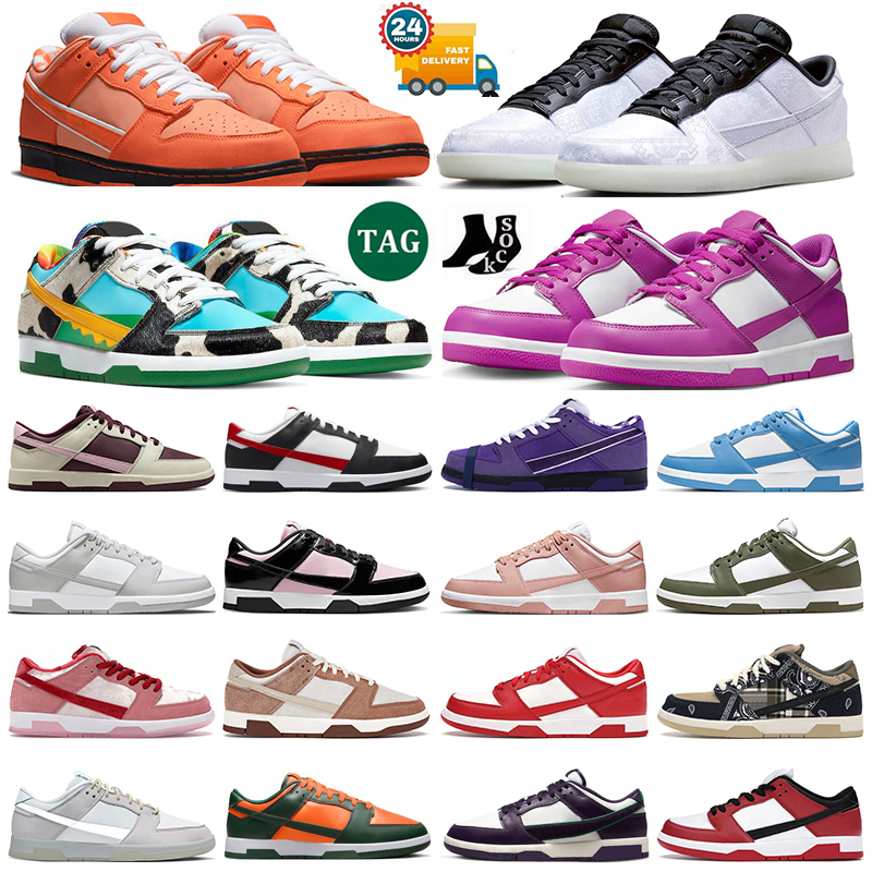 

Men Women Shoes Lows Sneakers Running Outdoor Orange Lobster Panda White Black Triple Pink Valentines Day Medium Olive Mens Designer Trainers, (8)