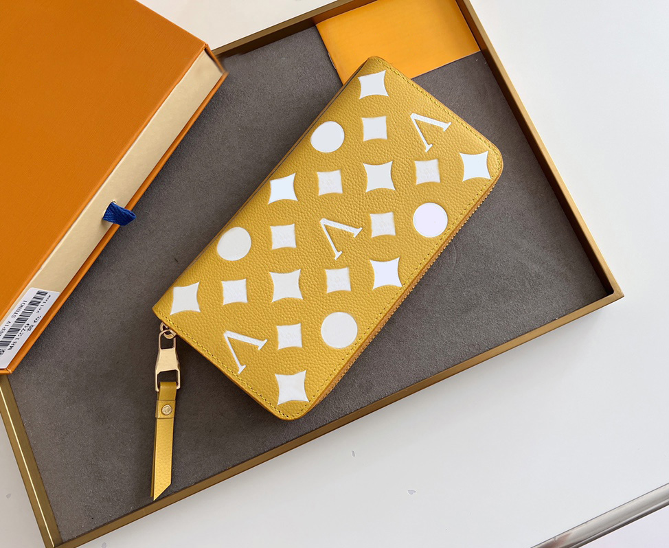 

Designer women wallets luxury Zippy purses flower letters Empreinte card holder ladies fashion long slim zipper money clutch bags with box high-quality, 81279#monogrames