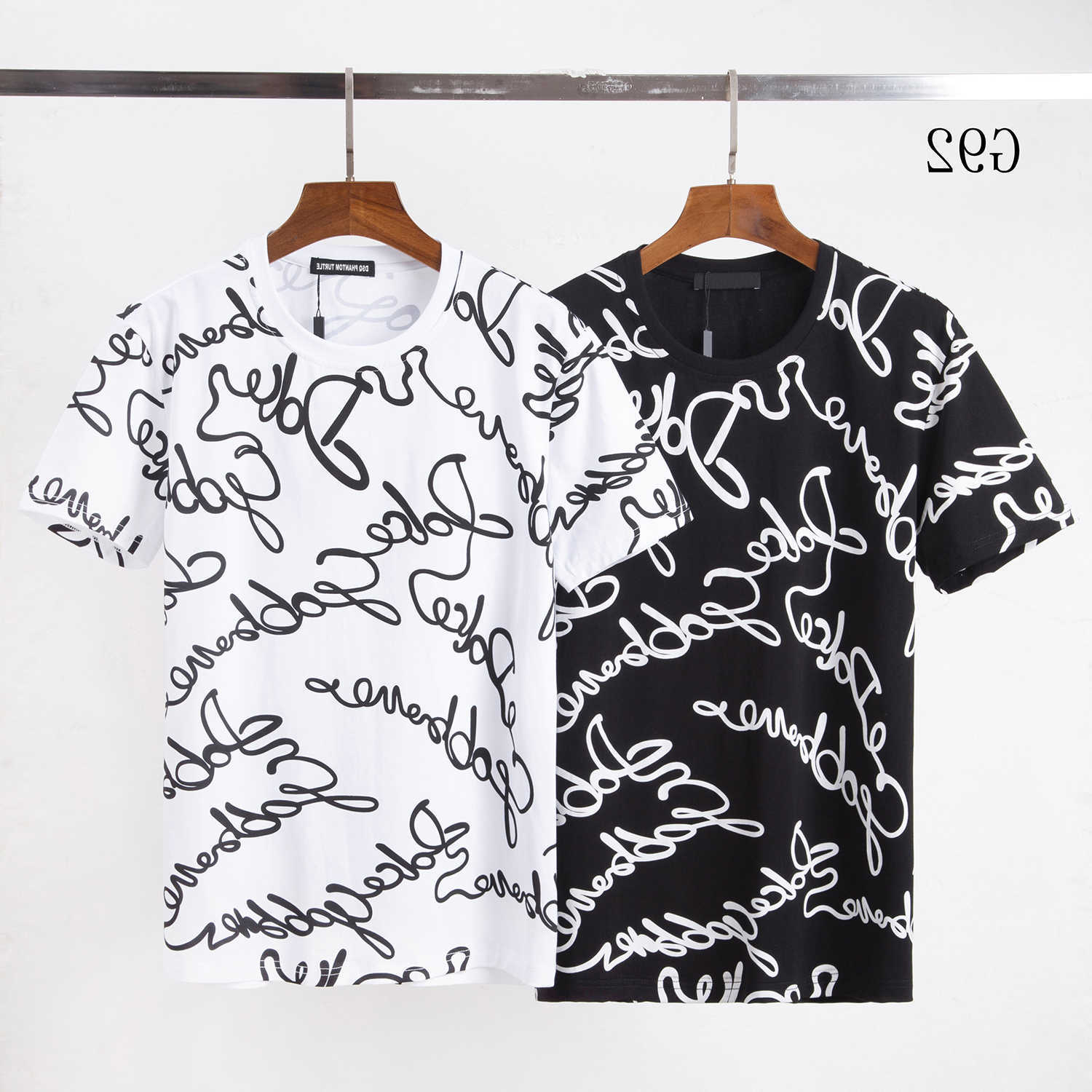 

DSQ PHANTOM TURTLE Mens Designer T shirt Italian Milan Fashion Print T-shirt Summer Black White T-shirt Hip Hop Streetwear 100% Cotton Tops Plus size 0609