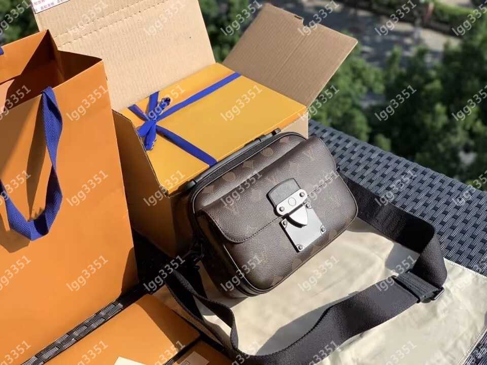 

Vintage Cowhide S Lock Messenger Bags Men and Women Shoulder Crossbody Bag Designer Luxury Handbags Flap Totes Metis Pochette Camera Phone Purses Wallets, Add box + dust bag