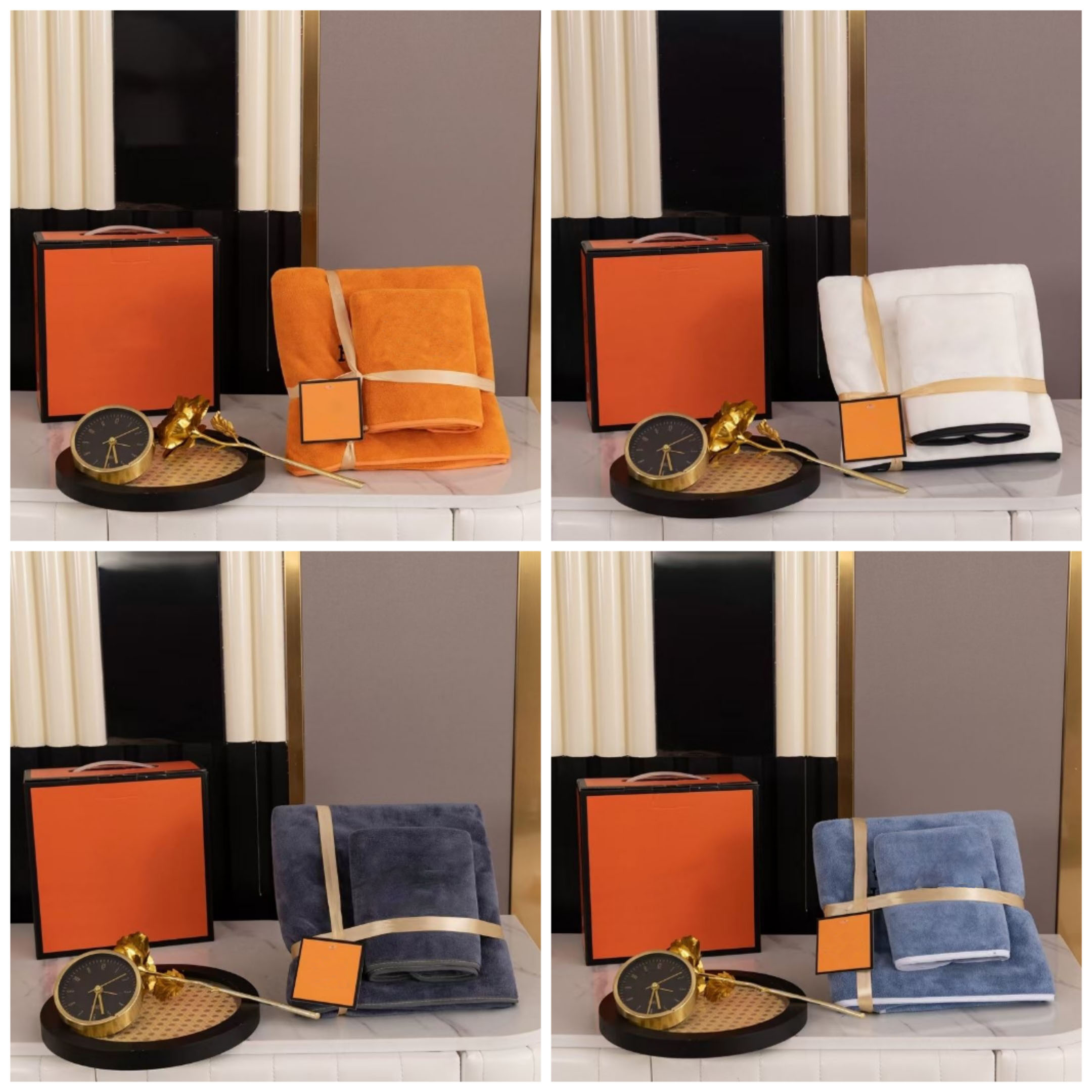 

Designer Bath Towel Set Coral Velvet Fashion Towels Face Towels Luxury Wash Absorbent Men Womens Unisex Towel