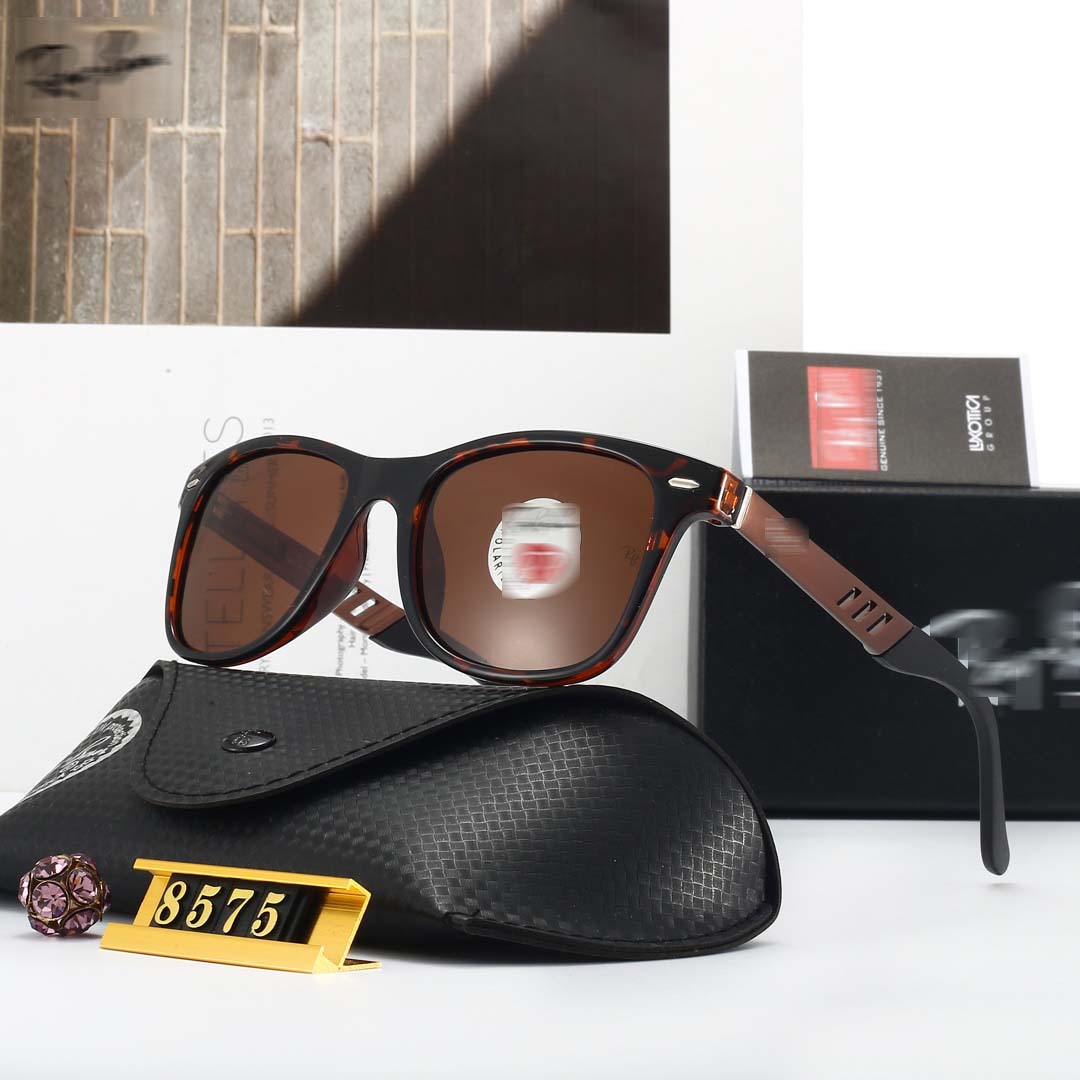 

ban ray 8575 with box Polarized sunglasses UV400 Photochromic Pc Alloy Sun protection Driving Travel Sports