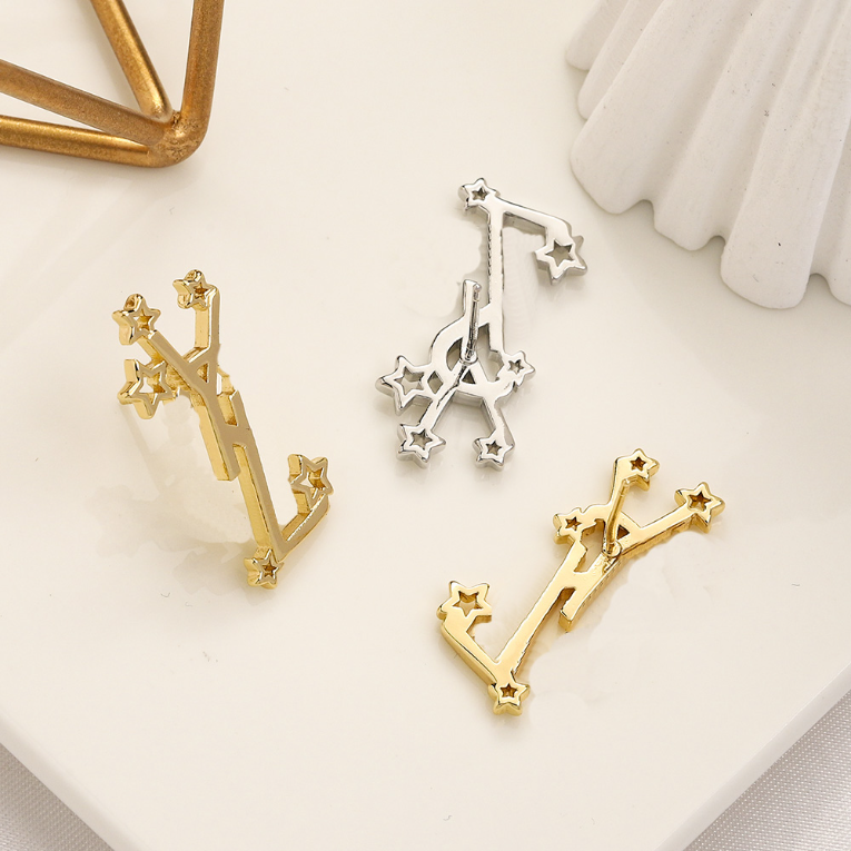 

Luxury Love monogram Stud Earrings 18K Gold Womens Earrings Designer Couple Jewelry Earrings Wedding Party Jewelry Accessories Wholesale