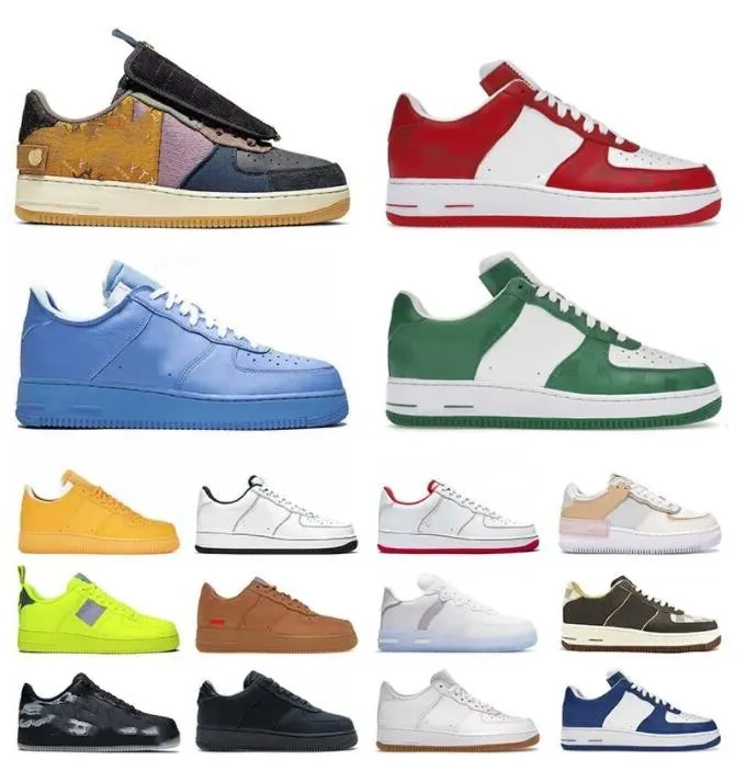 

kids Basketball Shoes Sports Sneakers Trainers Paisley Black Cactus Jack Air Beige Force White Utility Volt Triple Black Airforces 1 Designe, 36-45 offfwhite mca leather
