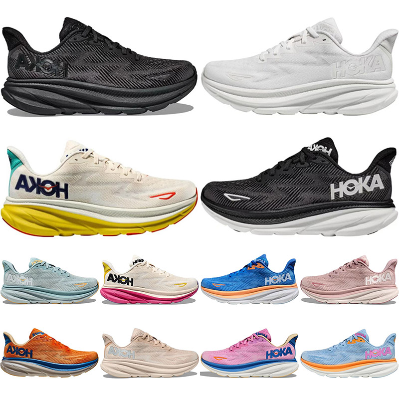 

2023 Hoka One One Clifton 9 Athletic Running Shoes Bondi 8 Carbon X 2 Sneakers Shock Absorbing Road Fashion Mens Womens Top Designer Women Men Size 36-45