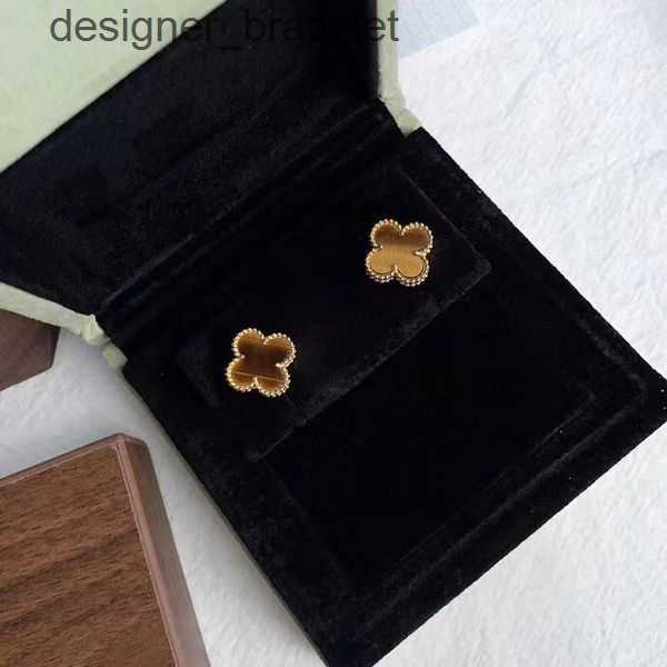 

Earrings Designer For Women Wholesale Four Leaf Clover Earring Luxury Gold Plated 18K Earings Party Jewelry Stud Diamond Earing Classic Valentine's Day Gift 6VG84