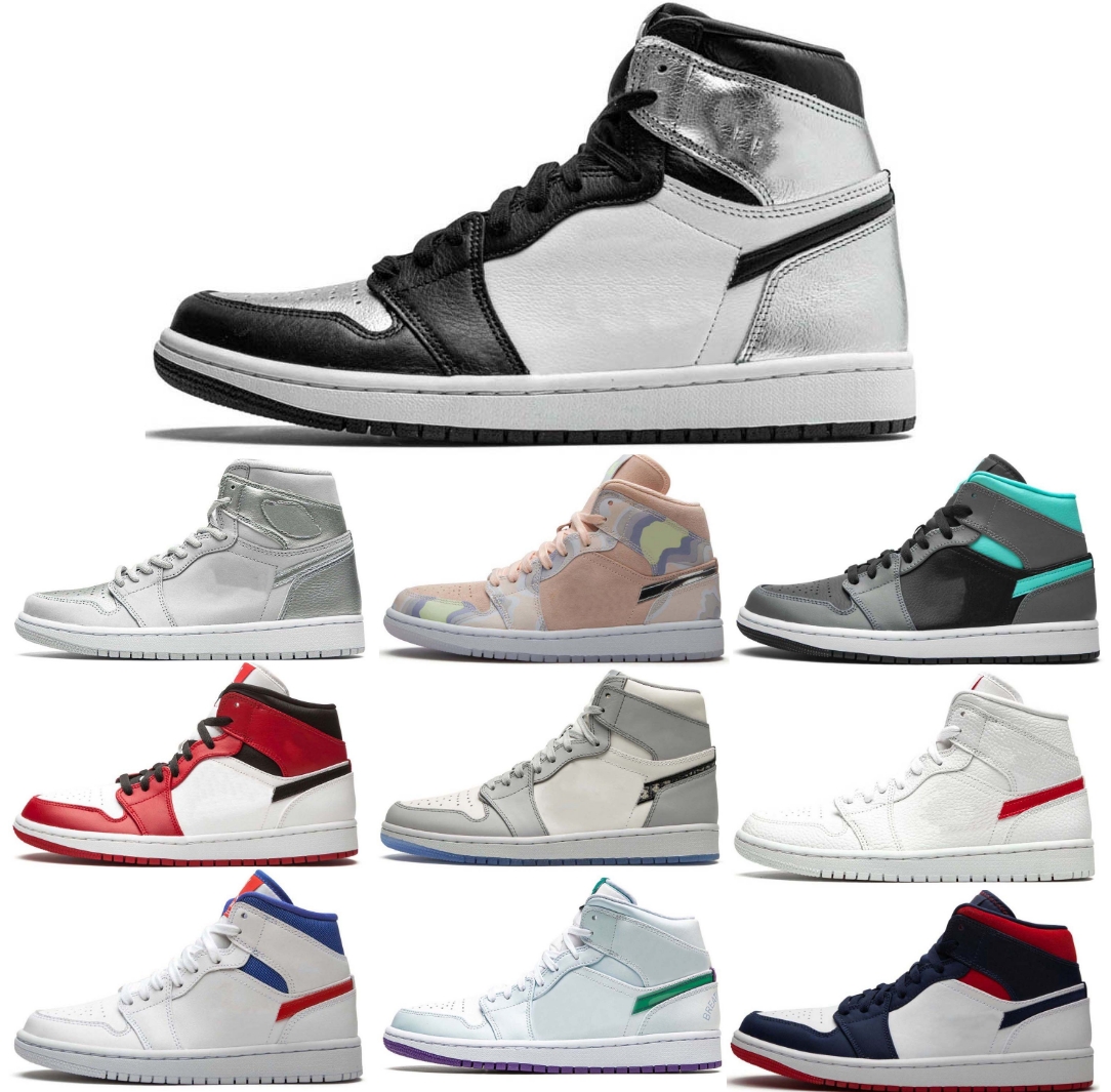 

jumpman 1 mens basketball shoes 1s sneakers starfish lost found bred patent university blue stage haze gorge green hyper royal unc men women sports trainers size 3646, #8