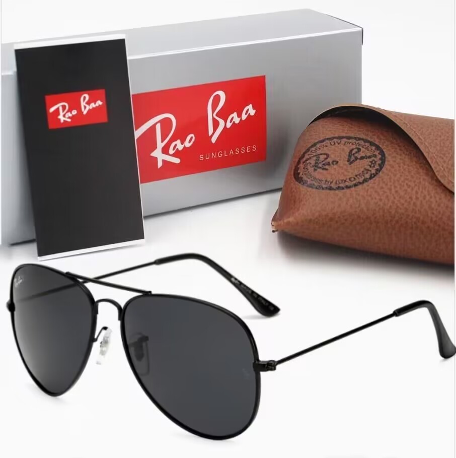 

Men Rao Baa Classic Brand Retro women Sunglasses 2022 Luxury Designer Eyewear Ray Band 3025 Bands Metal Frame Designers Sun Glasses Woman Glass lenses