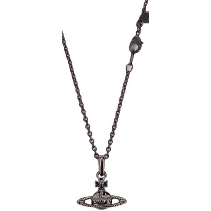 

High version of Vivian Westwood Saturn diamond free frosted pendant necklace classic