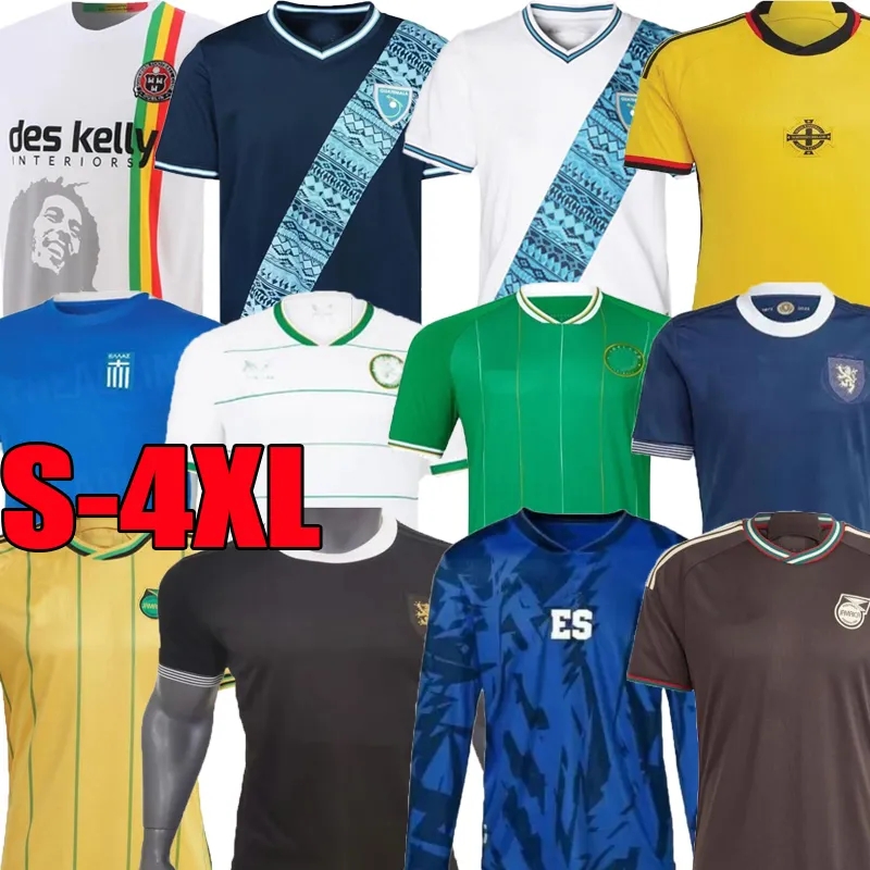 

XXXL 4XL soccer jerseys scotland football shirt 150TH Northern Ireland 2023 2024 Guatemala Greece Bohemian FC Bohemians Jamaica El Salvador football shirts, 2324 (2)