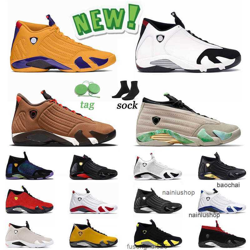 

2023 Casual 14 14s XIV Casual Shoes Mens University Gold Black Toe Candy Cane Jumpman Defining Moments Gym Red Womens Braethable Sneakers jorden, B4 se black red 40-47